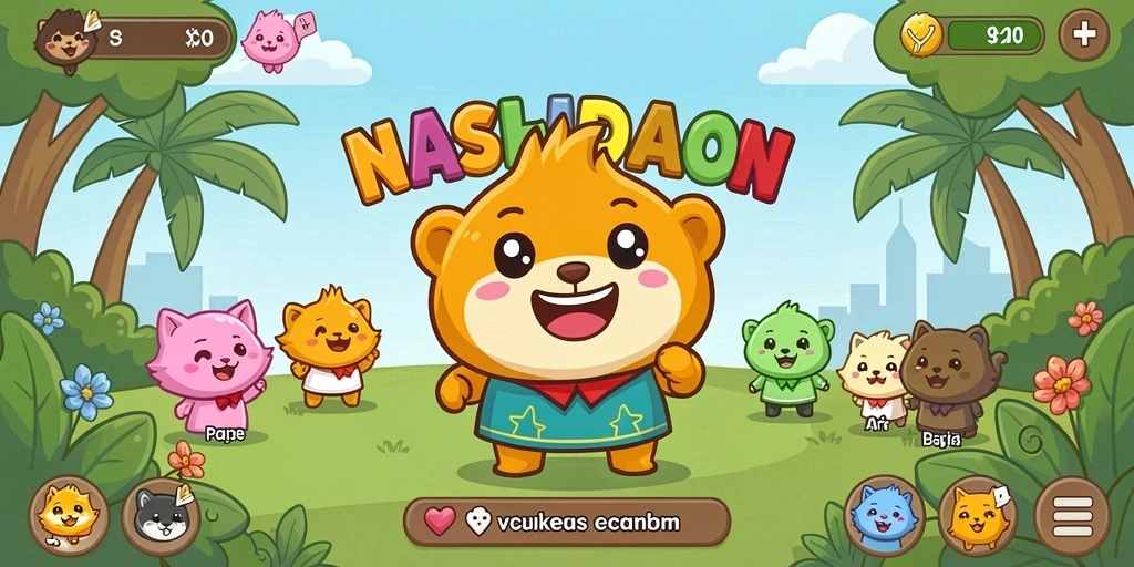 neko4d - Karakter kucing lucu siap untuk berpetualang.